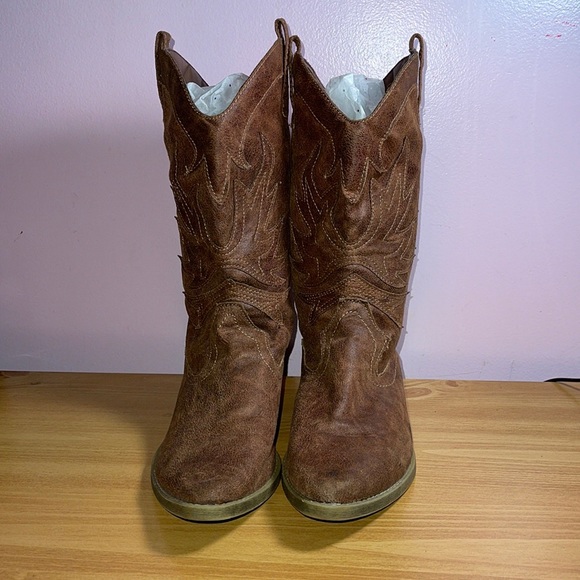 Mens pointed toe cowboy boots - Picture 4 of 4